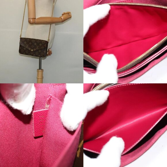 LOUIS VUITTON Monogram Wallet Pochette Felice Shoulder Bag M61276 Auth yk18018 - Picture 14 of 15